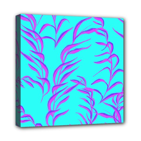 Branches Leaves Colors Summer Mini Canvas 8  X 8  (stretched) by Simbadda