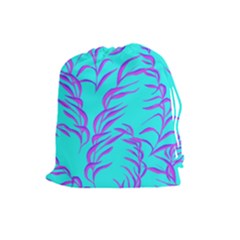 Branches Leaves Colors Summer Drawstring Pouch (large) by Simbadda