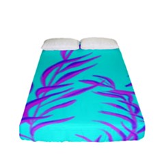 Branches Leaves Colors Summer Fitted Sheet (full/ Double Size) by Simbadda