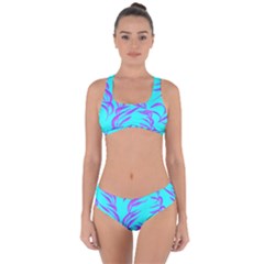 Branches Leaves Colors Summer Criss Cross Bikini Set by Simbadda