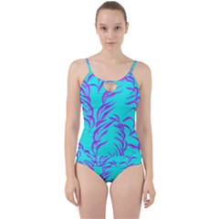 Branches Leaves Colors Summer Cut Out Top Tankini Set by Simbadda