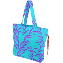 Branches Leaves Colors Summer Drawstring Tote Bag by Simbadda