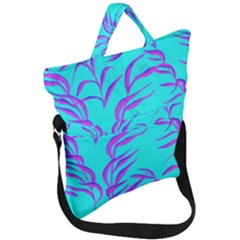 Branches Leaves Colors Summer Fold Over Handle Tote Bag by Simbadda