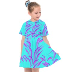 Branches Leaves Colors Summer Kids  Sailor Dress by Simbadda