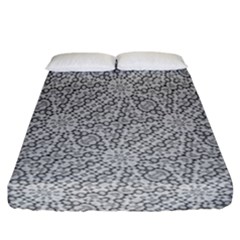 Geometric Grey Print Pattern Fitted Sheet (california King Size) by dflcprints