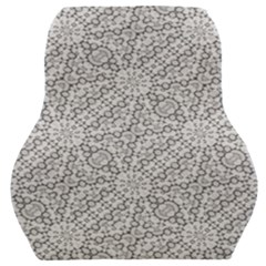 Geometric Grey Print Pattern Car Seat Back Cushion  by dflcprints