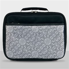 Geometric Grey Print Pattern Lunch Bag