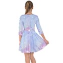 Wonderful Floral Design With Butterflies Smock Dress View2