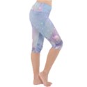 Wonderful Floral Design With Butterflies Lightweight Velour Cropped Yoga Leggings View3