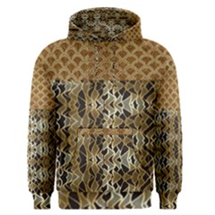 Diamond Seamless Lace Brown And Gold By Flipstylez Designs Men s Pullover Hoodie