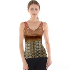 Red Blend Three Colors Pattern By Flipstylez Designs Tank Top by flipstylezfashionsLLC