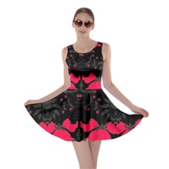 Pink Floral Pattern By Flipstylez Designs Skater Dress by flipstylezfashionsLLC