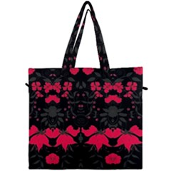 Pink Floral Pattern By Flipstylez Designs Canvas Travel Bag