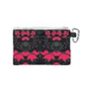 Pink floral pattern By FlipStylez Designs Canvas Cosmetic Bag (Small) View2