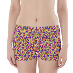 Multicolored Linear Pattern Design Boyleg Bikini Wrap Bottoms by dflcprints