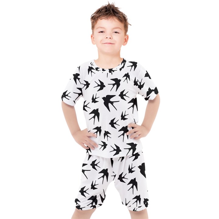 Vintage Birds pattern Kid s Set