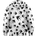 Vintage Birds pattern Kids Zipper Hoodie Without Drawstring View2