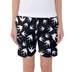 Birds Pattern Women s Basketball Shorts by Valentinaart