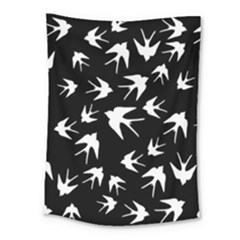 Birds Pattern Medium Tapestry by Valentinaart