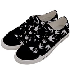 Birds Pattern Men s Low Top Canvas Sneakers by Valentinaart