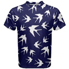 Birds Pattern Men s Cotton Tee by Valentinaart