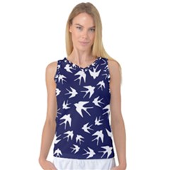 Birds Pattern Women s Basketball Tank Top by Valentinaart