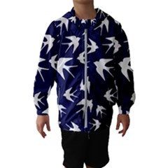 Birds Pattern Hooded Windbreaker (kids) by Valentinaart