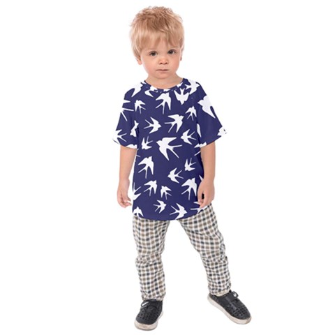 Birds Pattern Kids Raglan Tee by Valentinaart