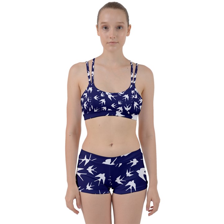 Birds pattern Perfect Fit Gym Set