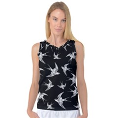 Birds Pattern Women s Basketball Tank Top by Valentinaart