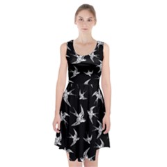 Birds Pattern Racerback Midi Dress by Valentinaart