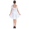 Pie Cooling on the Window Pane Pattern Short Sleeve Bardot Dress View2