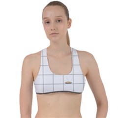 Pie Cooling On The Window Pane Pattern Criss Cross Racerback Sports Bra by emilyzragz