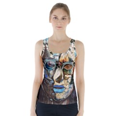 Robot Cyborg Cyberpunk Automation Racer Back Sports Top by Simbadda