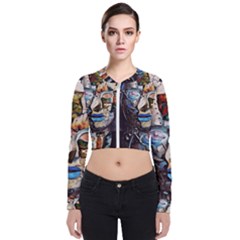 Robot Cyborg Cyberpunk Automation Zip Up Bomber Jacket by Simbadda