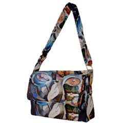 Robot Cyborg Cyberpunk Automation Full Print Messenger Bag by Simbadda