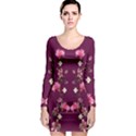 New Motif Design Textile New Design Long Sleeve Bodycon Dress View1