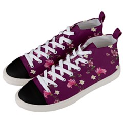 New Motif Design Textile New Design Men s Mid-top Canvas Sneakers by Simbadda