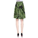 Leaves Black Background Pattern A-Line Skirt View2