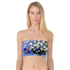 Marguerite Cornflower Vase Blossom Bandeau Top by Simbadda