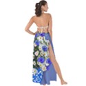 Marguerite Cornflower Vase Blossom Maxi Chiffon Tie-Up Sarong View2