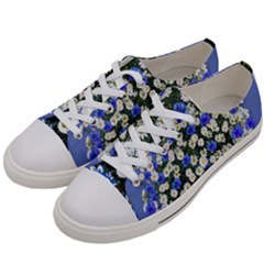 Marguerite Cornflower Vase Blossom Women s Low Top Canvas Sneakers by Simbadda