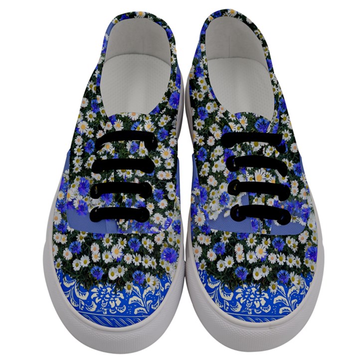 Marguerite Cornflower Vase Blossom Men s Classic Low Top Sneakers