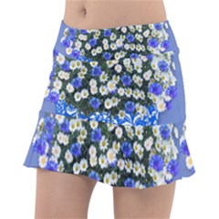 Marguerite Cornflower Vase Blossom Tennis Skirt by Simbadda