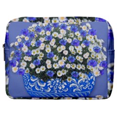 Marguerite Cornflower Vase Blossom Make Up Pouch (large)