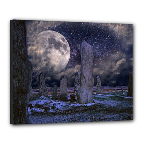 Place Of Worship Scotland Celts Canvas 20  X 16  (stretched) by Simbadda