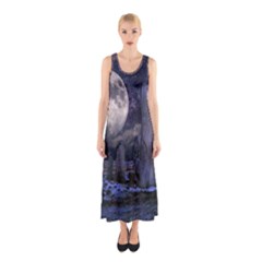 Place Of Worship Scotland Celts Sleeveless Maxi Dress by Simbadda