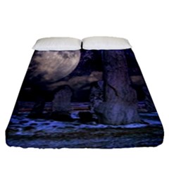 Place Of Worship Scotland Celts Fitted Sheet (queen Size) by Simbadda