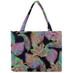 Autumn Pattern Dried Leaves Mini Tote Bag