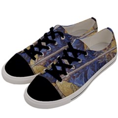 Mosaic Painting Glass Decoration Men s Low Top Canvas Sneakers by Simbadda